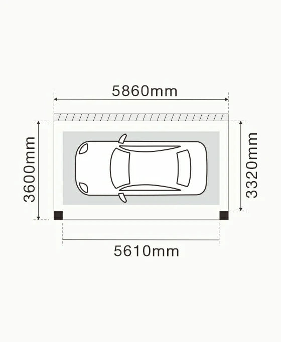Wall Mounted Solar Carport L1