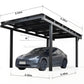 Single Solar Carport Ultra
