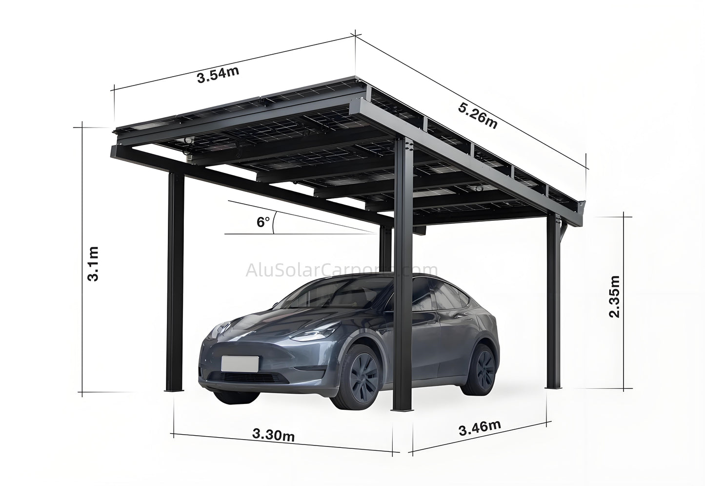 Single Solar Carport Ultra